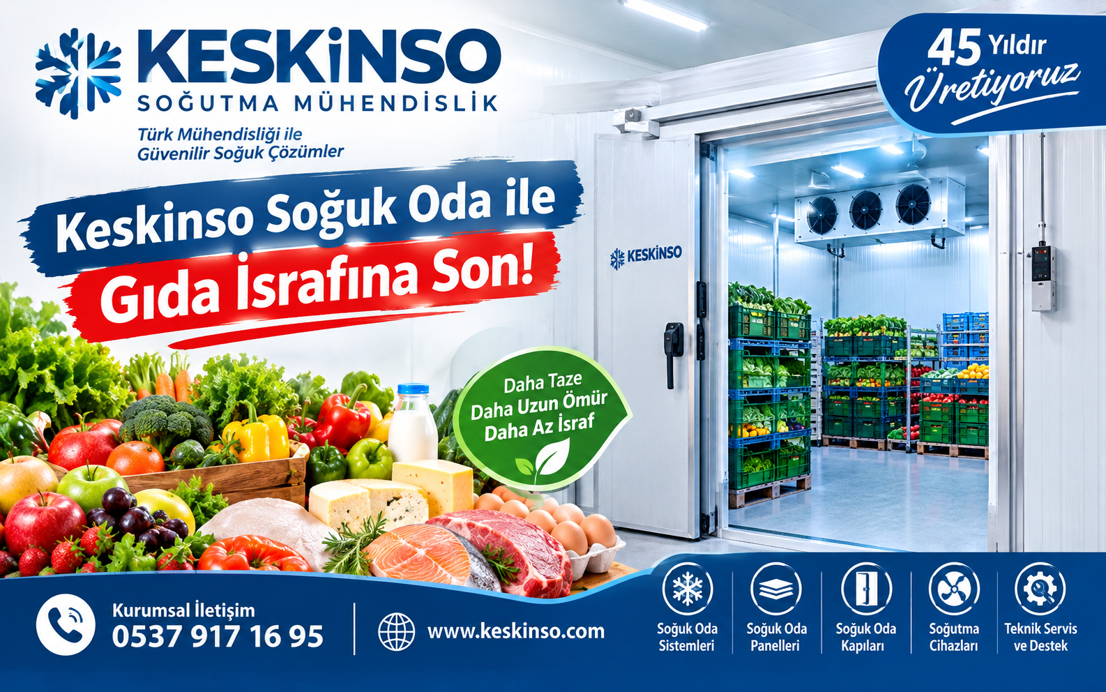Keskinso Soğuk Oda ile Gıda İsrafına Son