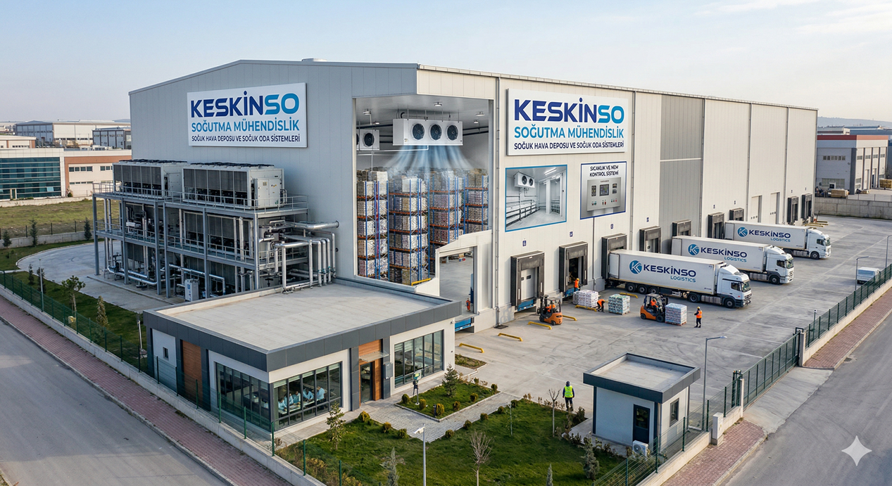 🧊 SOĞUK HAVA DEPOSU VE SOĞUK ODA SİSTEMLERİ | KESKİNSO SOĞUTMA MÜHENDİSLİK