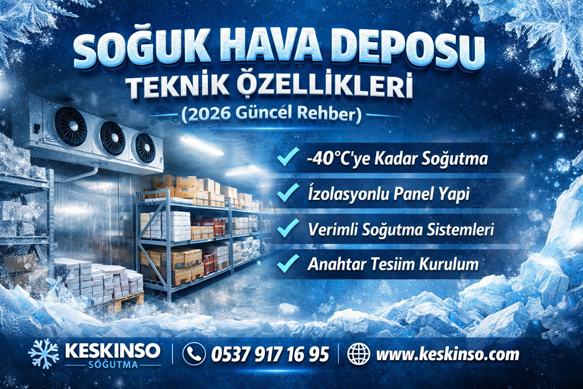 🧊 Soğuk Hava Deposu Teknik Özellikleri (2026 Rehberi)