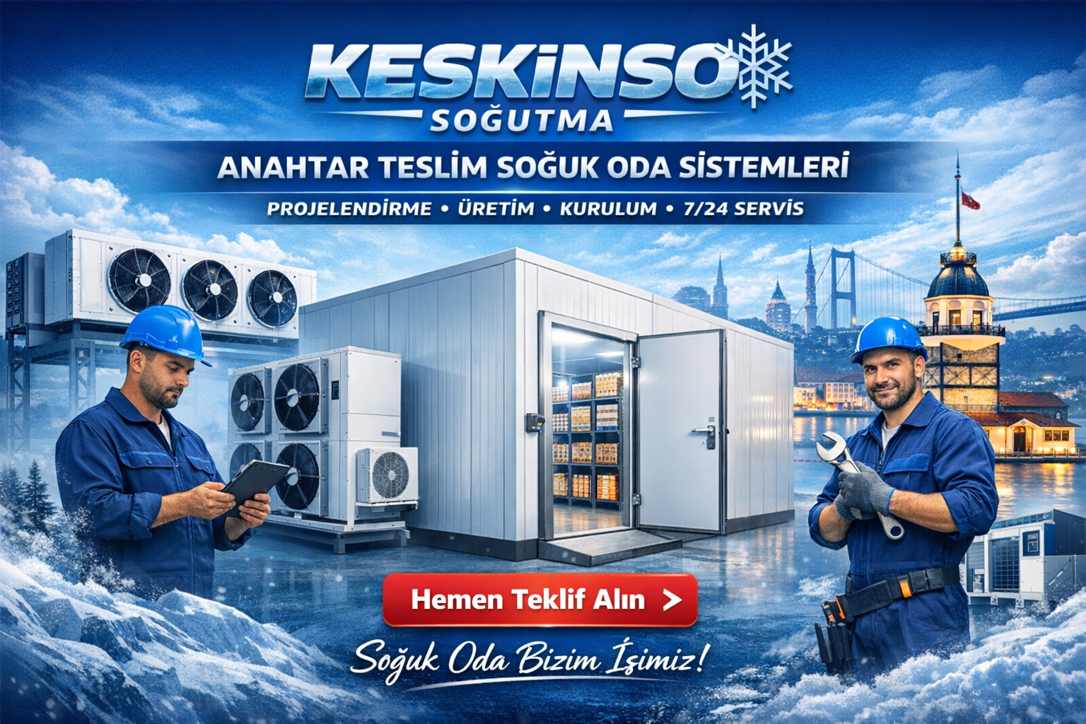 Soğuk o da bizim işimiz. 