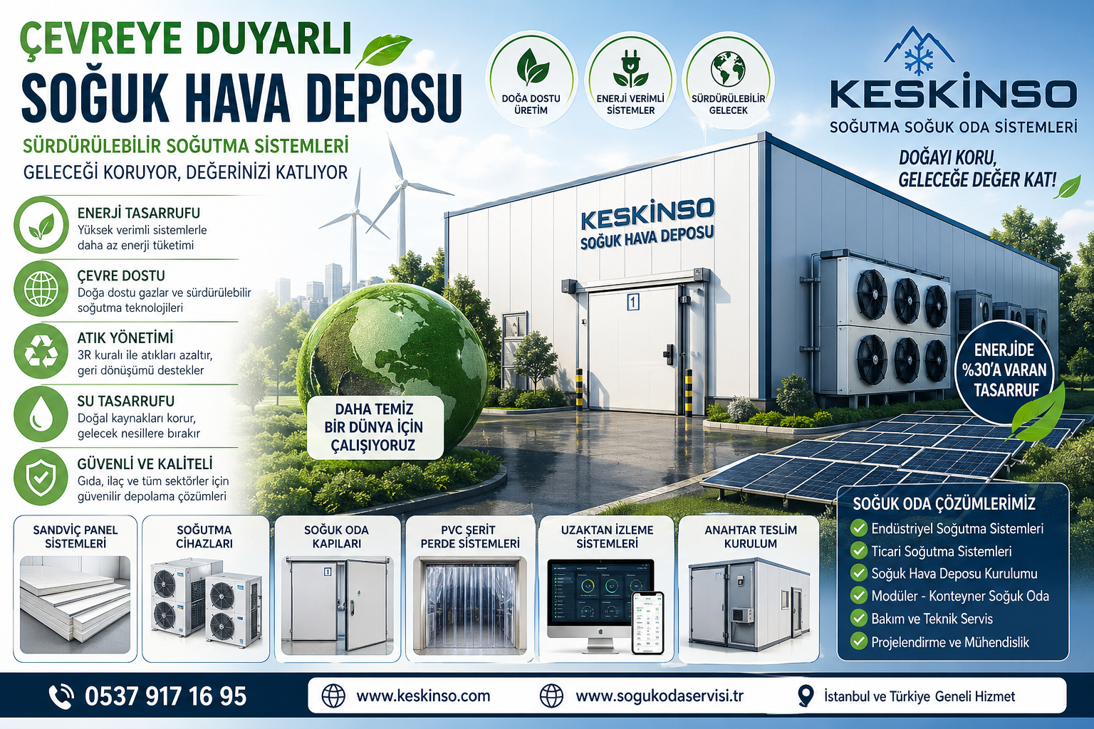 Çevreye Duyarlı Soğuk Hava Deposu: Sürdürülebilir Soğutma Sistemleri ile Geleceği Koruyun