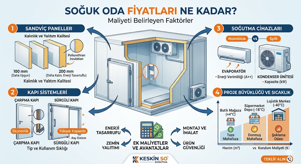 Soğuk Oda Fiyatları Ne Kadar? 2026 Endüstriyel Soğutma Sistemleri ve Maliyet Rehberi
