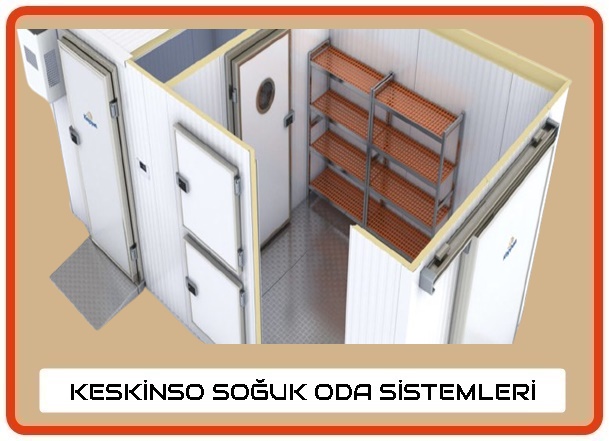 Soğuk oda sistem ve yedek parçaları.