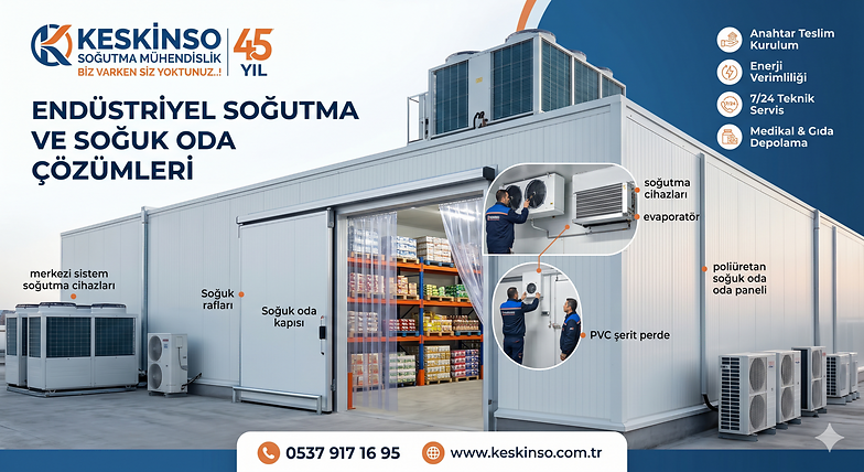 Soğuk Odaların ve Endüstriyel Soğutmanın Çözümleri