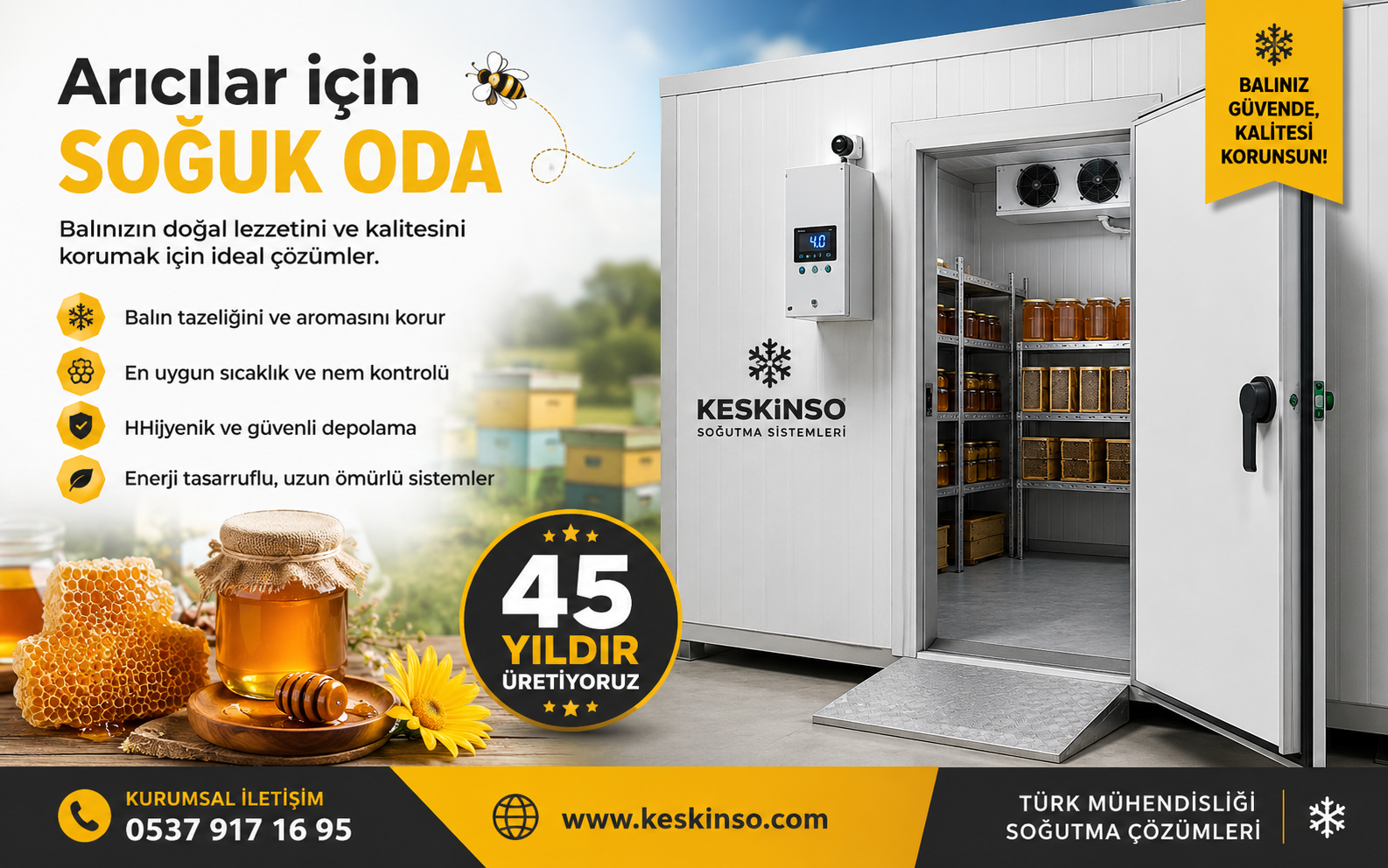 Arıcılar için Soğuk oda