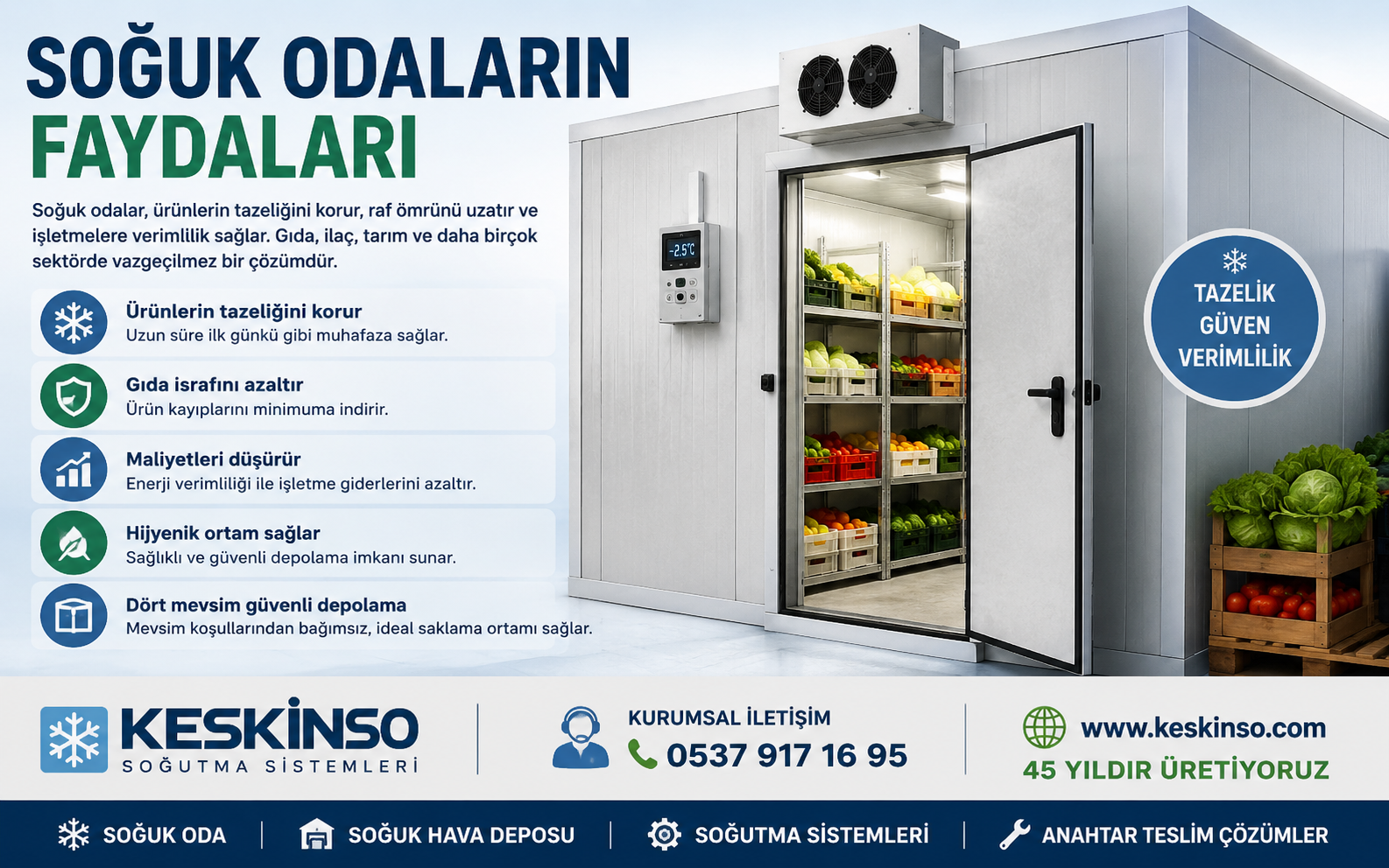 Soğuk Odaların Faydaları 