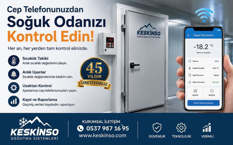 Cep Telefonunuzdan Soğuk Odanızı Kontrol Edin