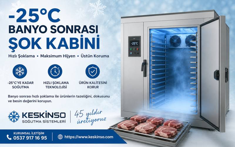 -25°C Banyo Sonrası Şok Kabini