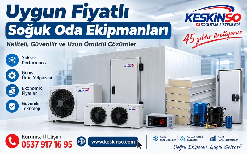 Uygun Fiyatlı Soğuk Oda Ekipmanları 